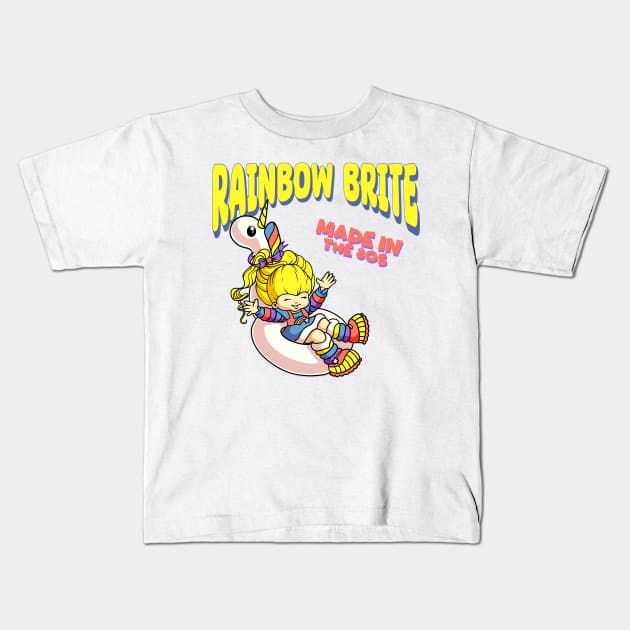 Rainbow Brite - Made in the 80s Kids T-Shirt by littlepdraws